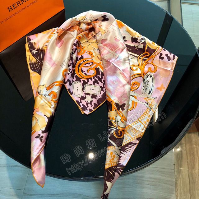 HERMES圍巾 2019最美新款 愛馬仕真絲大方巾  llwj6727